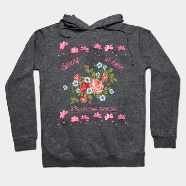 Flowers in Spring time Hoodie by Inspire Wizard